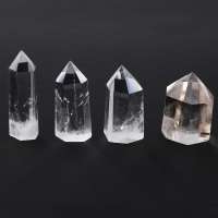 Wholesale Various Natural Gemstone Healing Stones Clear Rose Quartz Crystal Wand Point obelisk