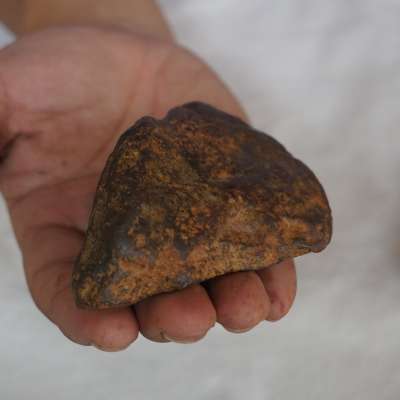 2.2LB 2Pcs Rare Natural Iron Meteorites Specimens NanDan Guangxi China