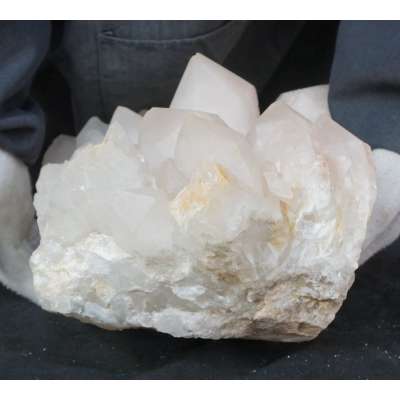 47.4LB 15.3" Natural White Clear Quartz Crystal Cluster Points Original Healing