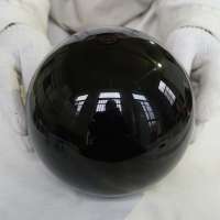 18.16LB 7.2" Natural Obsidian Quartz Crystal Sphere Ball Polished Healing