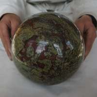 26.44LB 7.6" Natural Dragon Blood Gem Stone Jasper Crystal Sphere Ball Healing