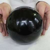 9.2LB 5.7" Natural Obsidian Quartz Crystal Sphere Ball Polished Healing