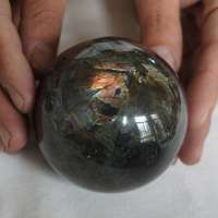 13.48LB 8Pcs Natural Rainbow Labradorite Crystal Sphere Ball Polished Healing