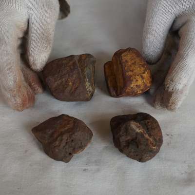 2.65LB 4Pcs Rare Natural Iron Meteorites Specimens NanDan Guangxi China