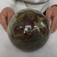 18.9LB 7" Natural Dragon Blood Gem Stone Jasper Crystal Sphere Ball Healing