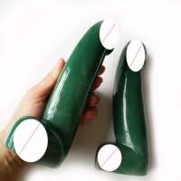 high quality natural crystal quartz yoni wands cute dildos for women natural crystal green Aventurine dildo for sale